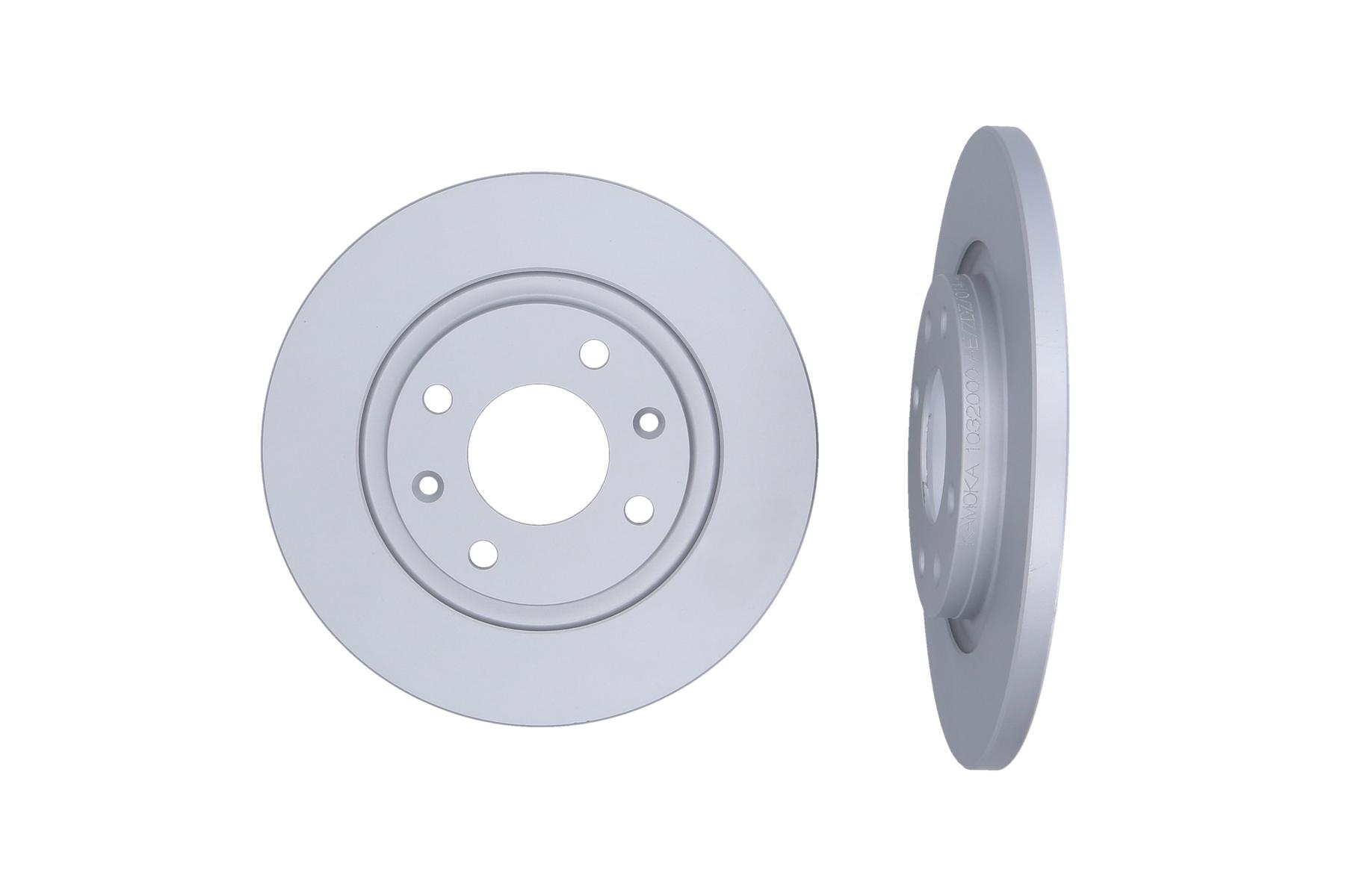 KAMOKA Bremseskive 1032000 foraksel fuld 266mm 13mm for CITROËN PEUGEOT
