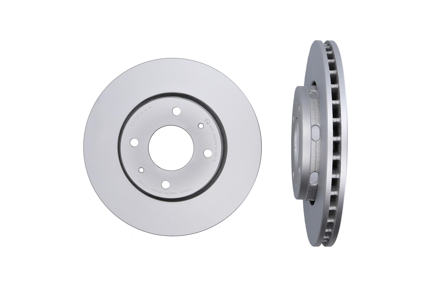 KAMOKA Bremseskive 1032136 foraksel ventileret 281mm 24mm for VOLVO MITSUBISHI