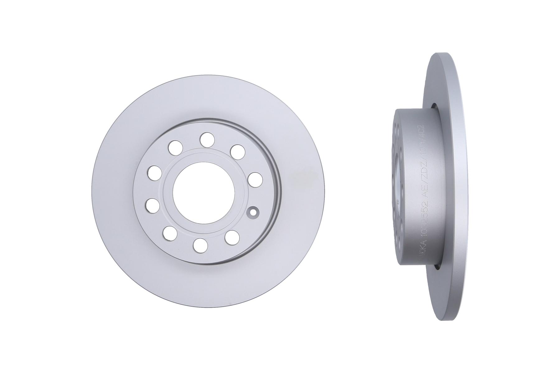KAMOKA Bremseskive 1032552 bagaksel fuld 256mm 12mm for VAG