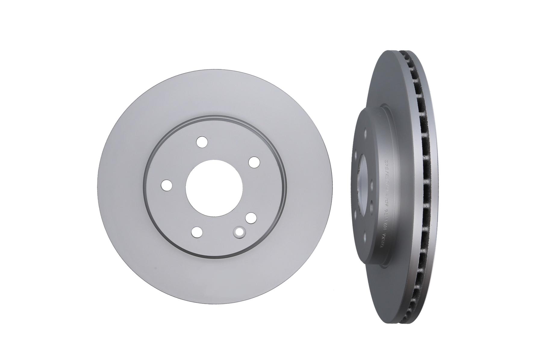 KAMOKA Bremseskive 1031176 foraksel ventileret 284mm 22mm for MERCEDES-BENZ