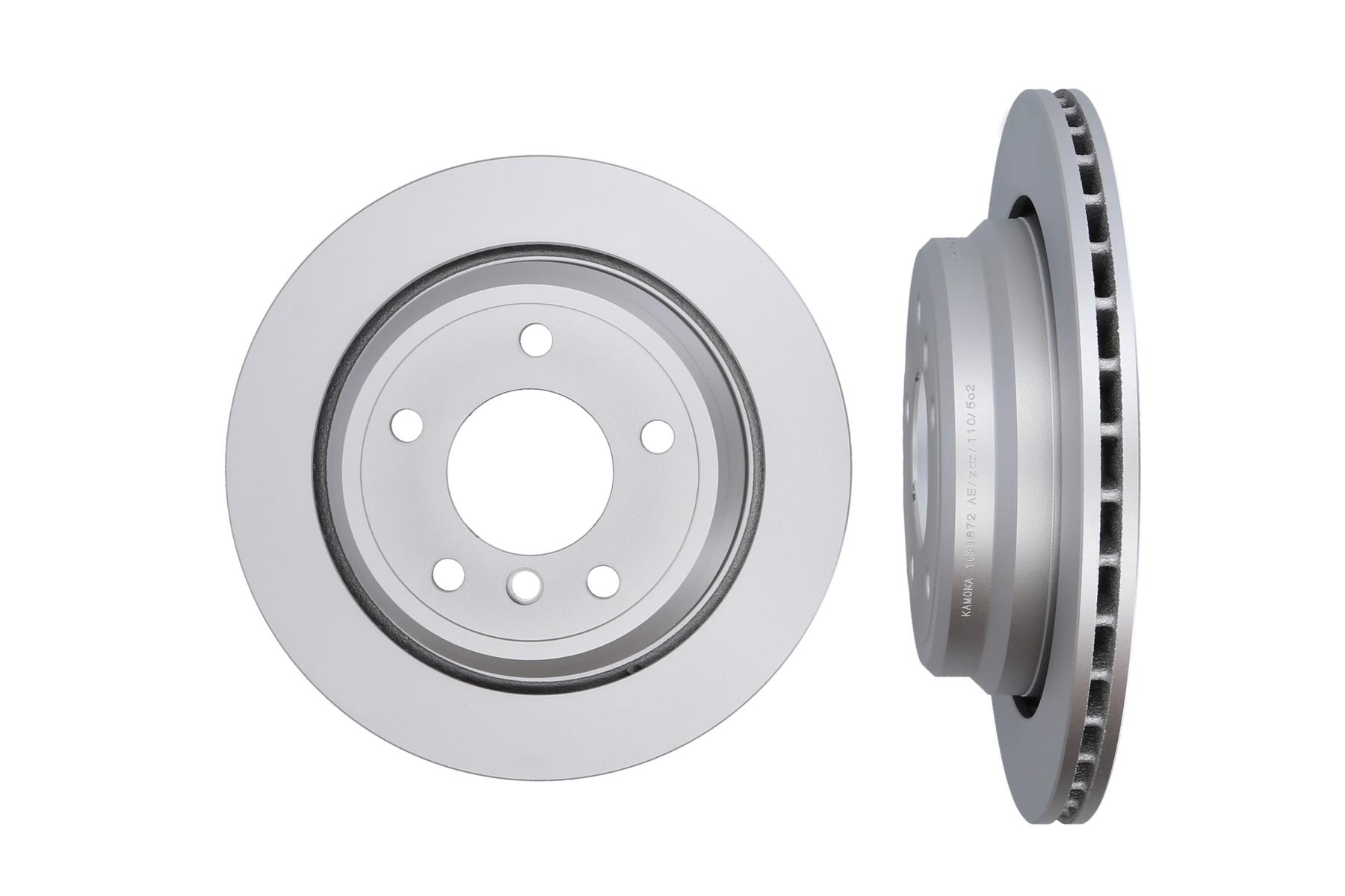 KAMOKA Bremseskive 1031672 bagaksel ventileret 298mm 20mm for BMW ALPINA
