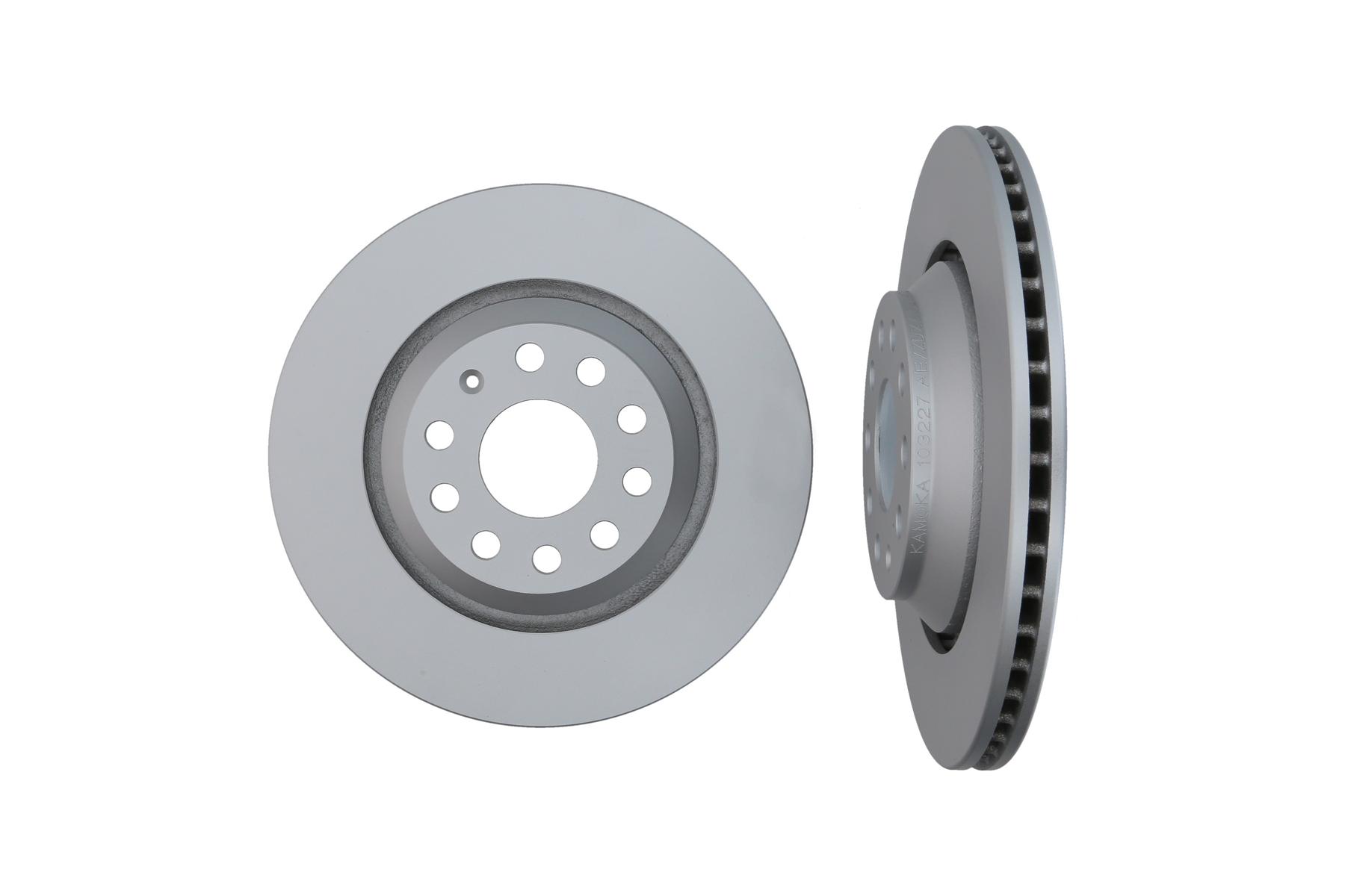 KAMOKA Bremseskive 103227 bagaksel ventileret 310mm 22mm for VAG
