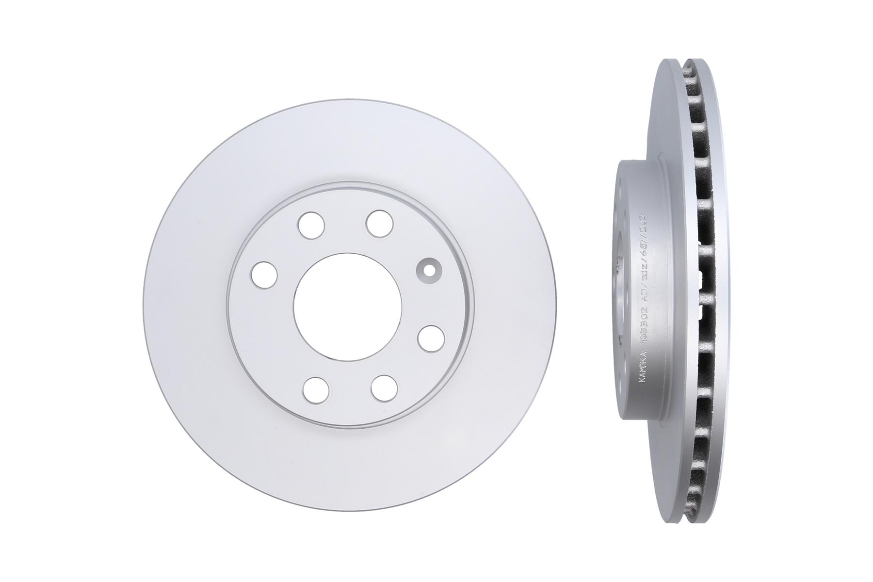 KAMOKA Bremseskive 103302 foraksel ventileret 236mm 20mm for OPEL CHEVROLET PONTIAC