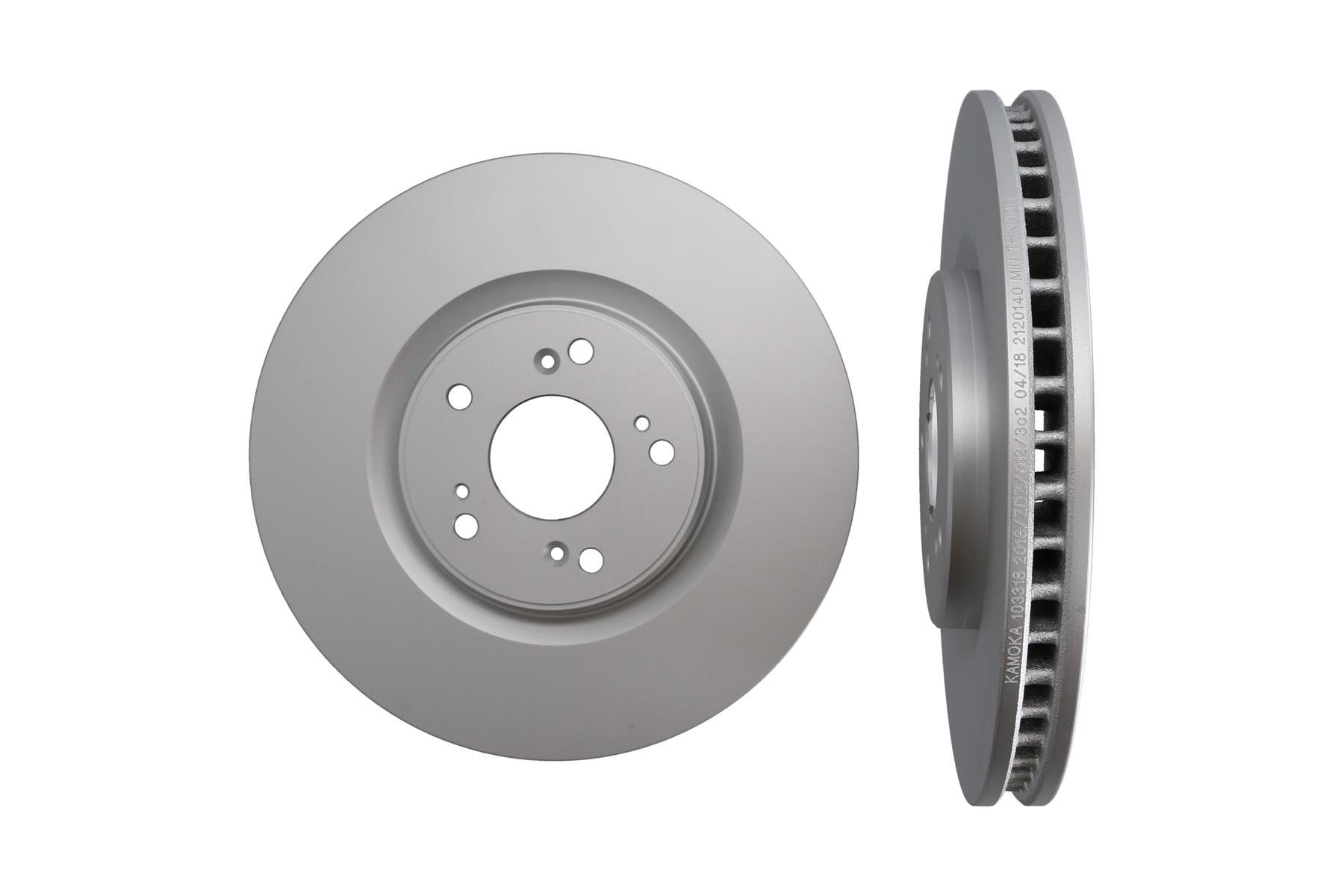 KAMOKA Bremseskive 103318 foraksel ventileret 320mm 32mm for HONDA