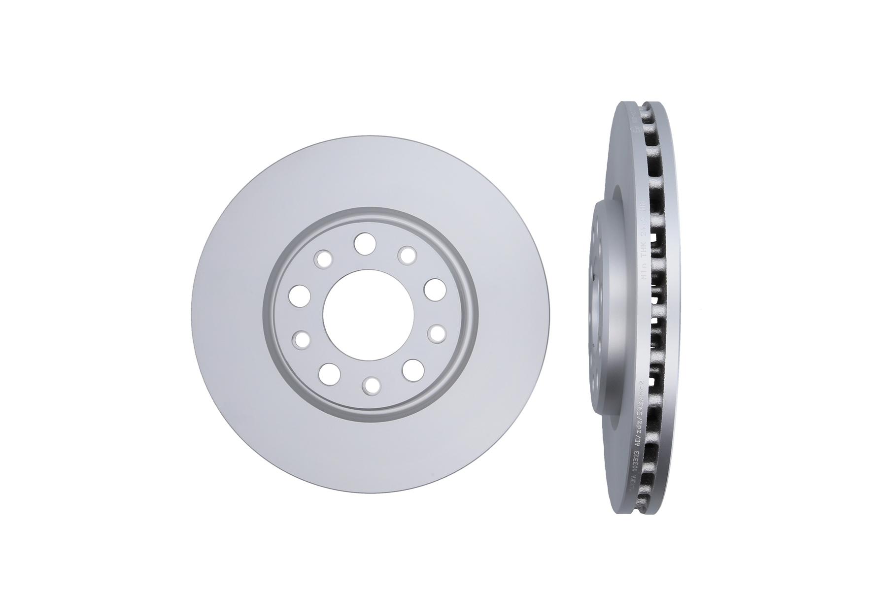 KAMOKA Bremseskive 103323 foraksel ventileret 281mm 26mm for FIAT ALFA ROMEO CHRYSLER