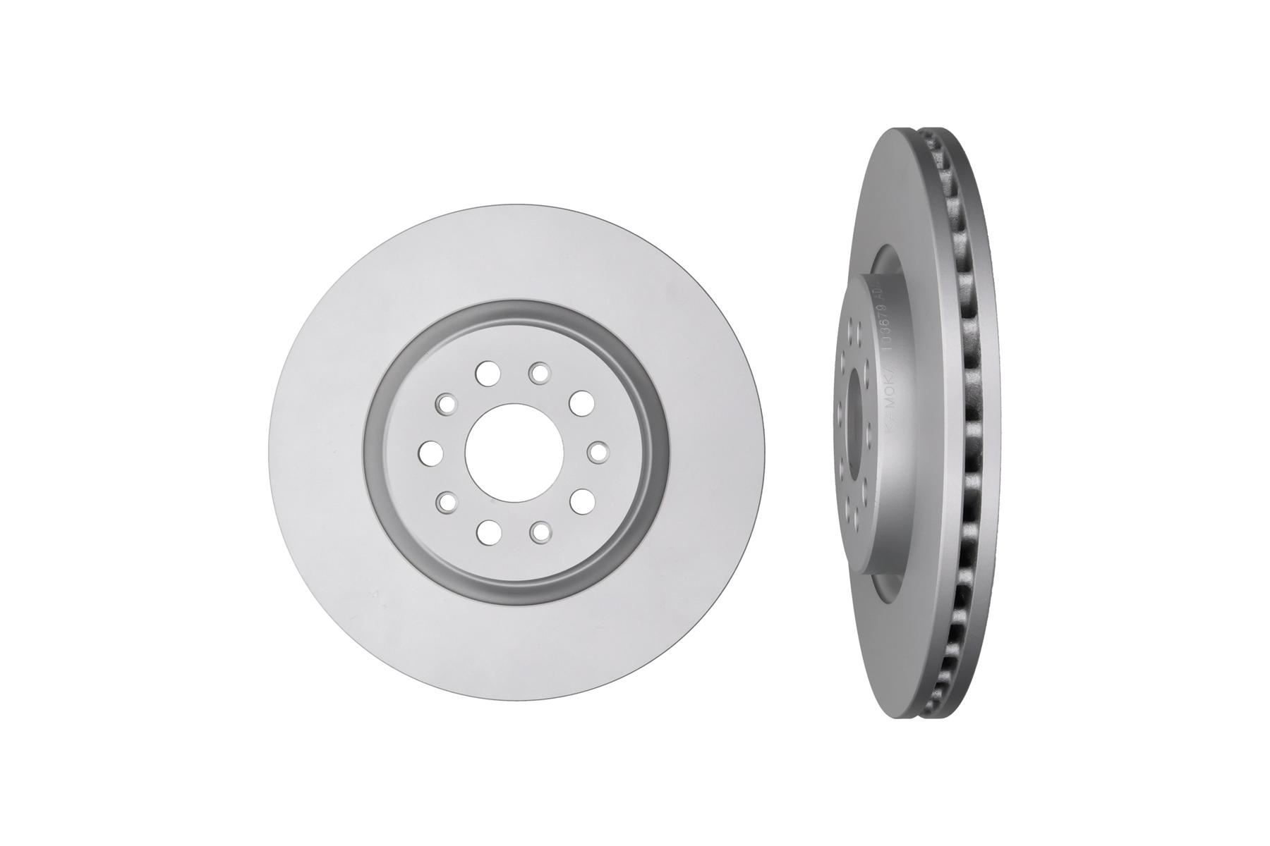 KAMOKA Bremseskive 1039002 foraksel ventileret 345mm 28mm for MASERATI
