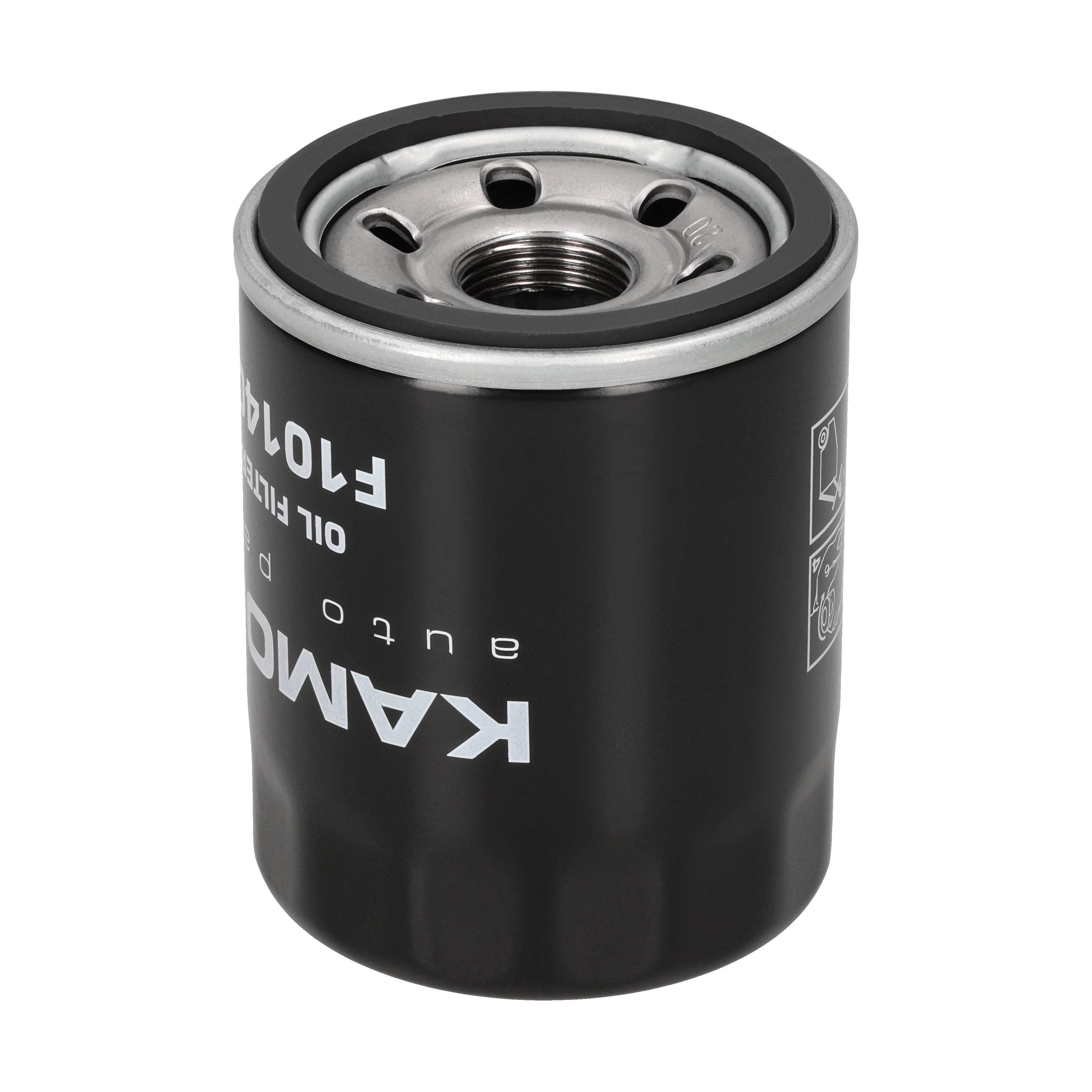 KAMOKA Oliefilter f101401 Påskruet 85mm for OPEL VAUXHALL FORD DONGFENG VOLVO GENERAL MOTORS FIAT VOYAH BYD NISSAN MITSUBISHI PROTON MAZDA GREAT WALL