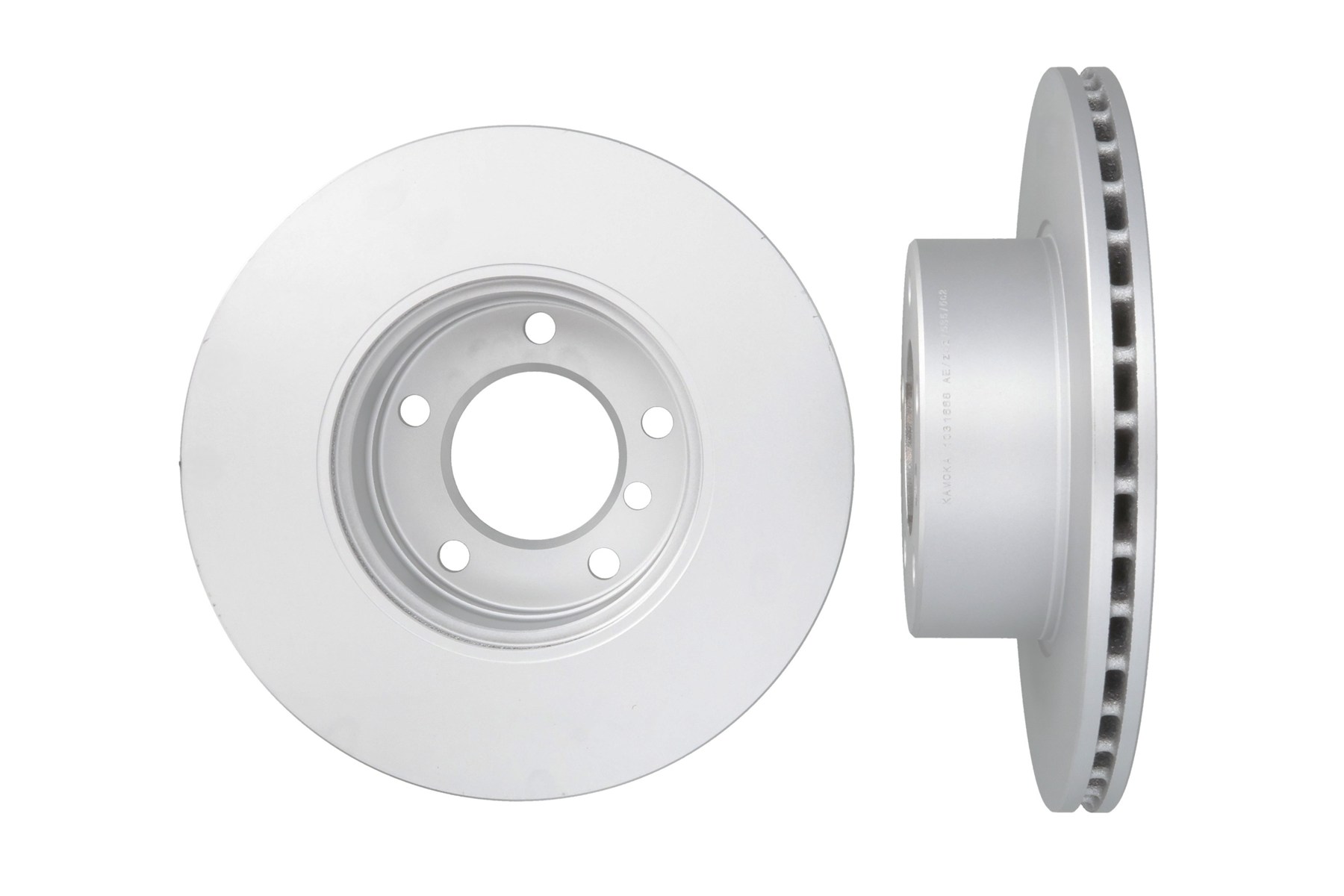 KAMOKA Bremseskive 1031668 foraksel ventileret 296mm 22mm for BMW