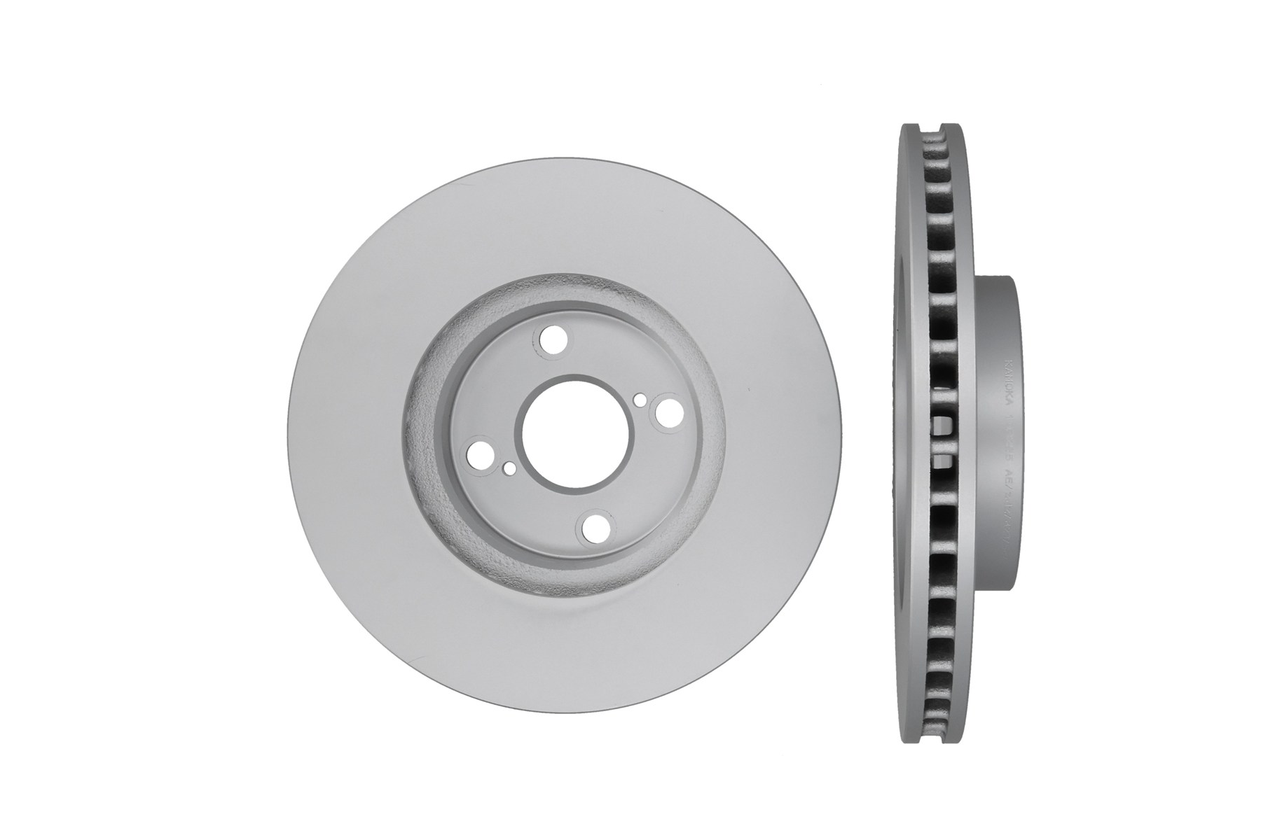 KAMOKA Bremseskive 103255 foraksel ventileret 275mm 25mm for TOYOTA