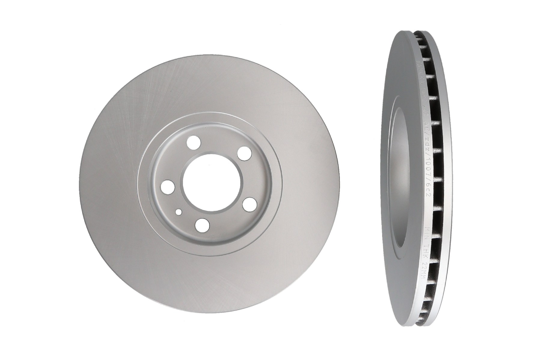 KAMOKA Bremseskive 1032442 foraksel ventileret 288mm 25mm for VAG