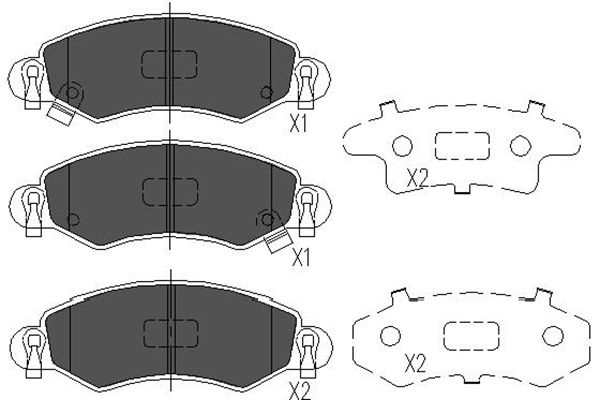 KAVO PARTS Bremseklodser kbp8508 for OPEL SUZUKI VAUXHALL SUBARU
