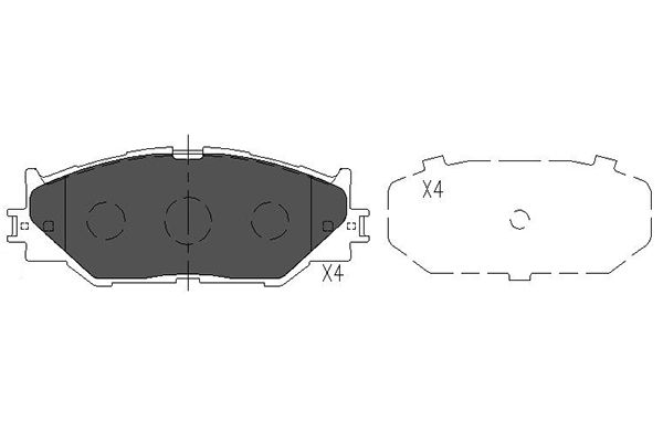 KAVO PARTS Bremseklodser kbp9094 for LEXUS