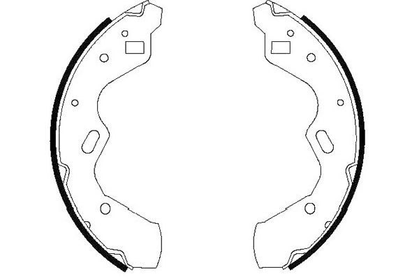 KAVO PARTS Bremsebakkesæt kbs5412 for MAZDA NISSAN KIA