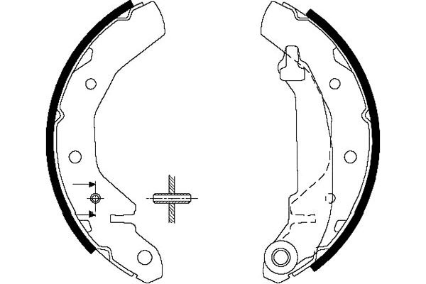 KAVO PARTS Bremsebakkesæt kbs1407 for DAEWOO KIA CHEVROLET PROTON
