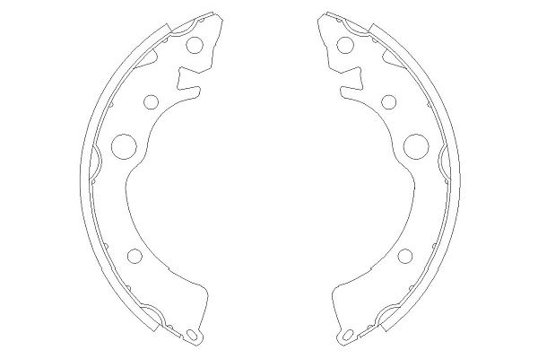 KAVO PARTS Bremsebakkesæt kbs2902 for ROVER HONDA ISUZU HYUNDAI