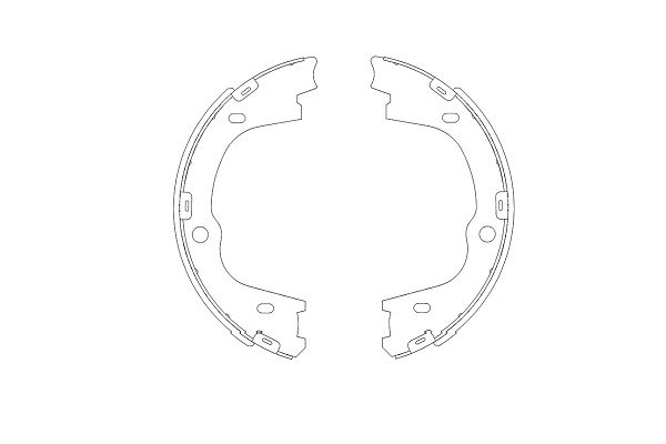 KAVO PARTS Bremsebakkesæt kbs3406 for HYUNDAI