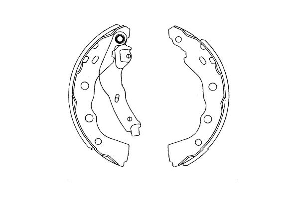 KAVO PARTS Bremsebakkesæt kbs6415 for MITSUBISHI