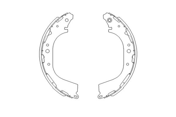 KAVO PARTS Bremsebakkesæt kbs7411 for NISSAN INFINITI