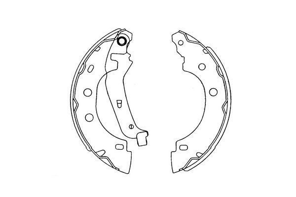KAVO PARTS Bremsebakkesæt kbs7410 for NISSAN RENAULT