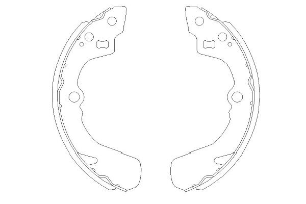 KAVO PARTS Bremsebakkesæt kbs8905 for CHEVROLET SUZUKI DAIHATSU ROVER SUBARU
