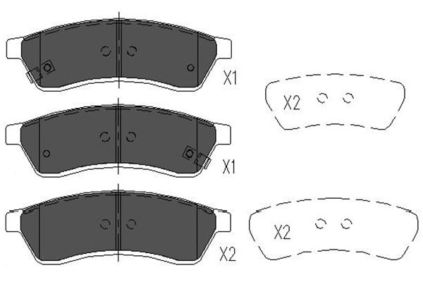 KAVO PARTS Bremseklodser kbp1012 for CHEVROLET