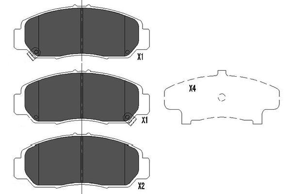 KAVO PARTS Bremseklodser kbp2037 for HONDA