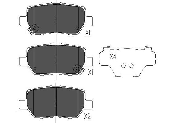 KAVO PARTS Bremseklodser kbp2040 for HONDA ACURA