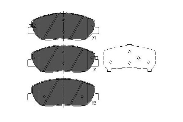 KAVO PARTS Bremseklodser kbp3023 for SSANGYONG HYUNDAI KIA