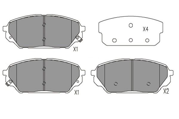 KAVO PARTS Bremseklodser kbp3039 for KIA HYUNDAI