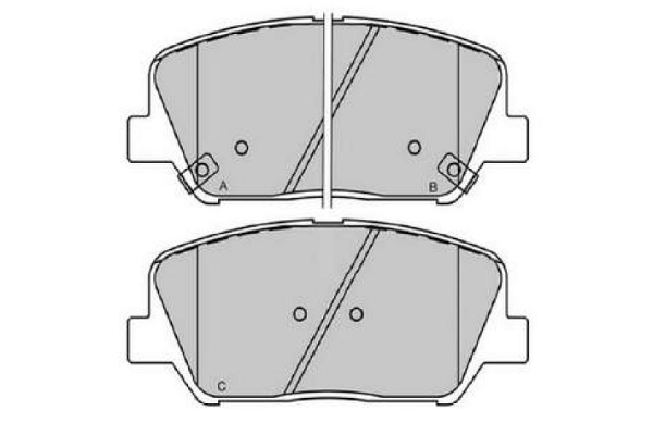 KAVO PARTS Bremseklodser kbp3060 for HYUNDAI KIA