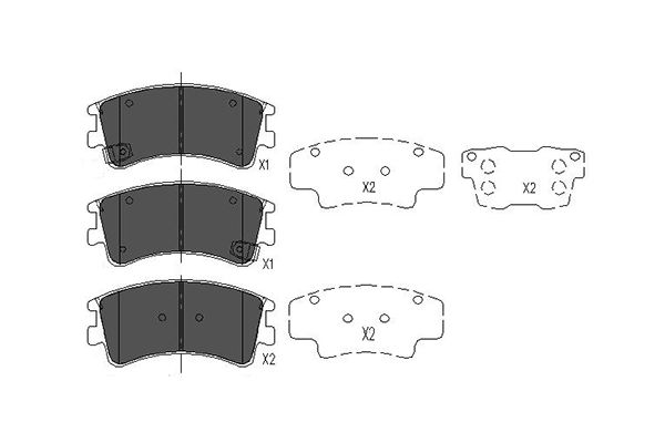 KAVO PARTS Bremseklodser kbp4512 for MAZDA