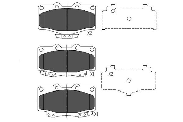 KAVO PARTS Bremseklodser kbp9054 for TOYOTA LEXUS