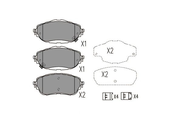 KAVO PARTS Bremseklodser kbp9123 for TOYOTA