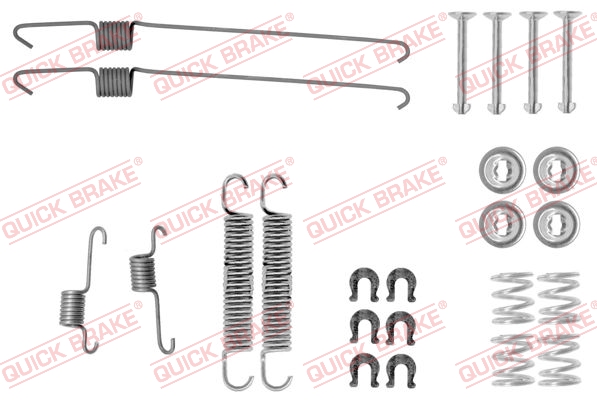 QUICK BRAKE Tilbehørssæt, bremsebakker 1050001