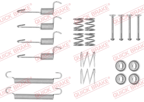 QUICK BRAKE Tilbehørssæt, parkeringsbremsebakker 1050008