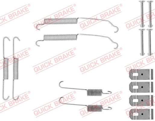 QUICK BRAKE Tilbehørssæt, bremsebakker 1050015