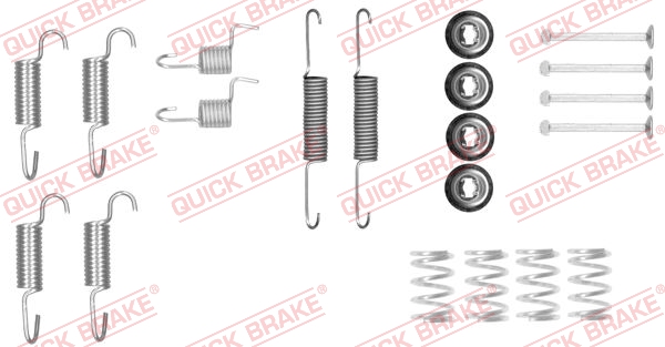 QUICK BRAKE Tilbehørssæt, parkeringsbremsebakker 1050025