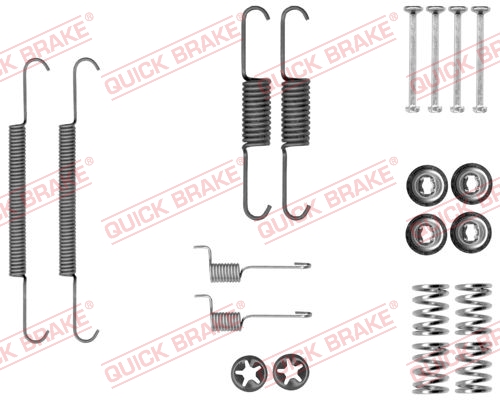 QUICK BRAKE Tilbehørssæt, parkeringsbremsebakker 1050037