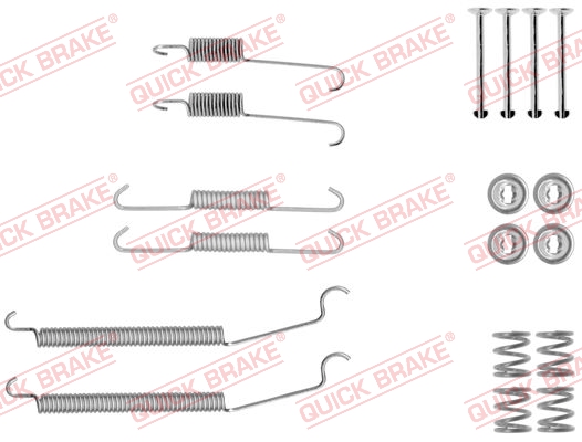 QUICK BRAKE Tilbehørssæt, bremsebakker 1050039
