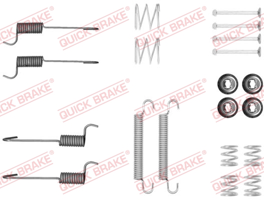 QUICK BRAKE Tilbehørssæt, parkeringsbremsebakker 1050046