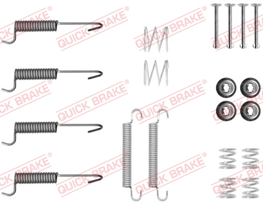 QUICK BRAKE Tilbehørssæt, parkeringsbremsebakker 1050047