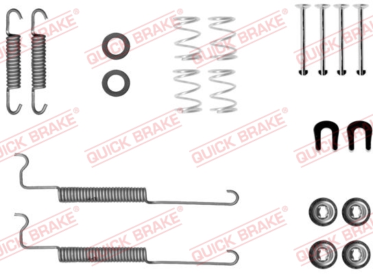 QUICK BRAKE Tilbehørssæt, bremsebakker 1050049