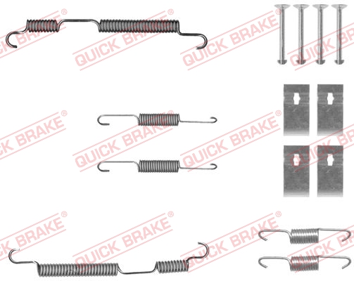 QUICK BRAKE Tilbehørssæt, bremsebakker 1050050