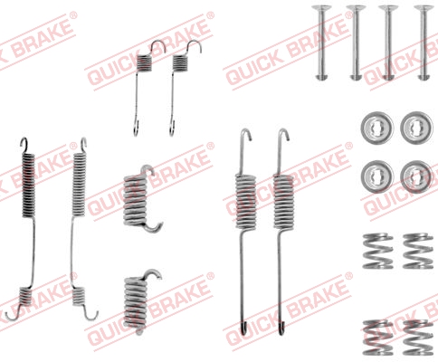 QUICK BRAKE Tilbehørssæt, bremsebakker 1050599
