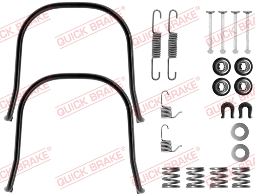QUICK BRAKE Tilbehørssæt, bremsebakker 1050633