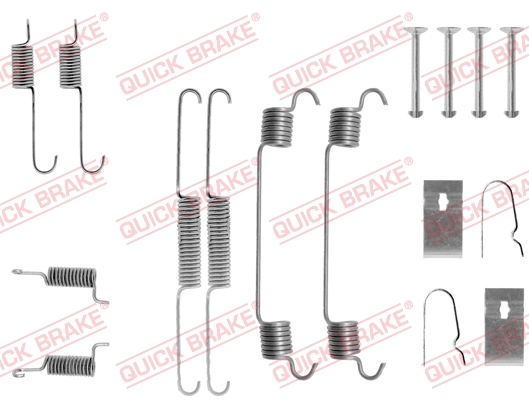 QUICK BRAKE Tilbehørssæt, bremsebakker 1050675