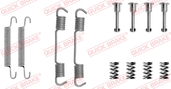 QUICK BRAKE Tilbehørssæt, parkeringsbremsebakker 1050708