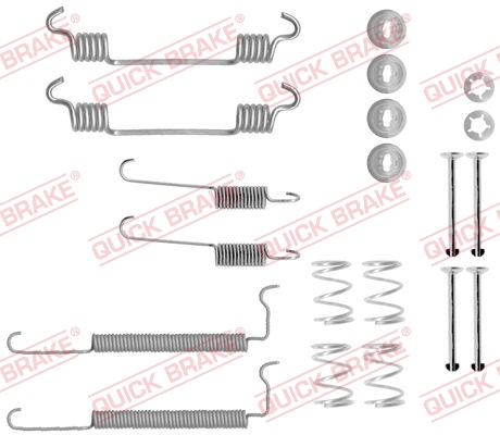 QUICK BRAKE Tilbehørssæt, bremsebakker 1050710