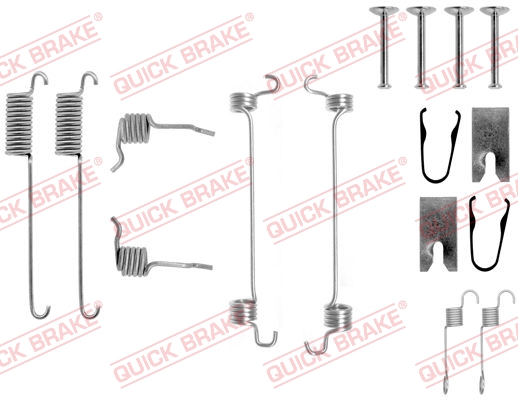QUICK BRAKE Tilbehørssæt, bremsebakker 1050751