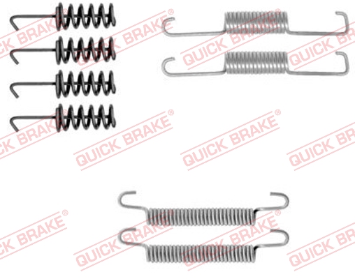 QUICK BRAKE Tilbehørssæt, parkeringsbremsebakker 1050774